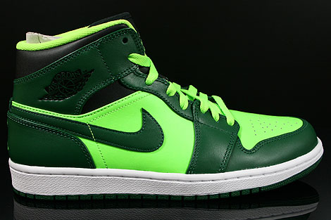 Nike Air Jordan 1 Mid Gorge Green Black Electric Green Nike Air Jordan 1 Mid Gorge Green Black Electric Green