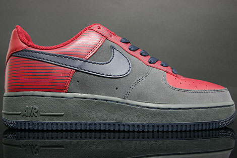 Nike Air Force 1 Low Team Red Anthracite
