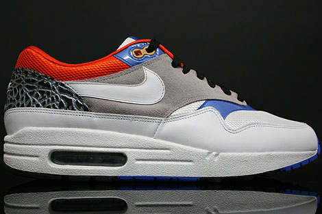 Nike Air Max 1 White Blue Orange