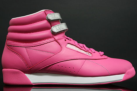 Reebok Freestyle Hi Int Brights "Hot Lips"